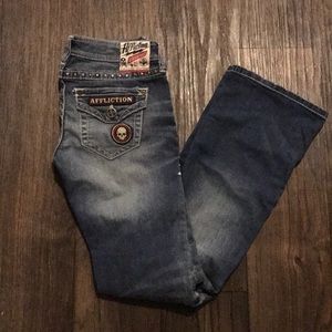 Size 26- affliction bootcut